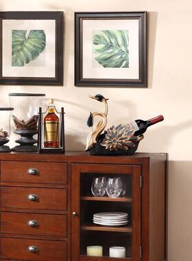 红酒架摆件天鹅客厅餐桌酒托高级感轻奢高档大气餐边柜酒柜装饰品