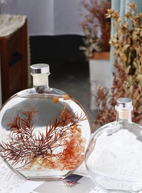 浮游花玻璃瓶DIY永生花瓶香薰瓶居家饰品玻璃瓶