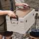 Outdoor storage box for household dustproof portable foldable large camping box car storage box plastic