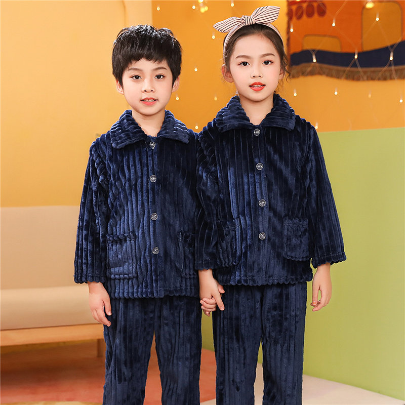 秋冬季儿童法兰绒睡衣女童宝宝男童家居服女孩加厚冬款男孩珊瑚绒,淘宝优惠券,粉丝福利购,淘宝优惠卷
