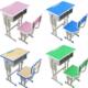 Kunming desks and chairs for primary and secondary school students, study desks and chairs for school home training classes, study desks, writing desks and chairs combination