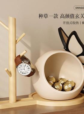 中古风入户门钥破茧成蝶收匙纳玄关蝴蝶摆件客乔厅电视柜饰装品迁