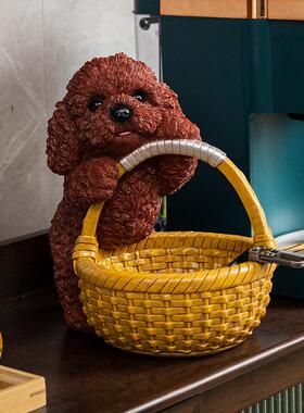 进门创入8163-萌户钥匙收件纳摆家居客厅狗电视柜装饰彷真乔迁搬