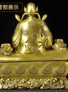 黄铜钟馗神像摆件坐棺钟馗天师降妖除魔门神赐福引福归堂家用供奉