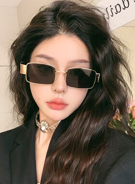 复古金属个性大框方圆脸显瘦墨镜女潮欧美风户外度假辣妹太阳眼镜