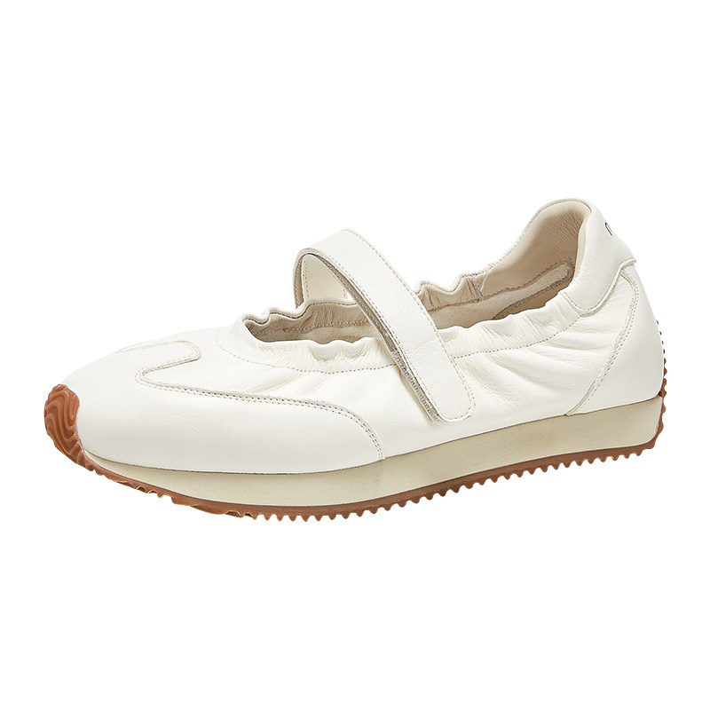 妙丽官方旗舰店内增高运动玛丽珍鞋夏魔术贴芭蕾舞鞋软平底单鞋女,淘宝优惠券,粉丝福利购,淘宝优惠卷