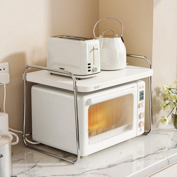 生活宣言不锈钢厨房置物架微波炉台面组合电饭锅烤箱专用一体架子,淘宝优惠券,粉丝福利购,淘宝优惠卷