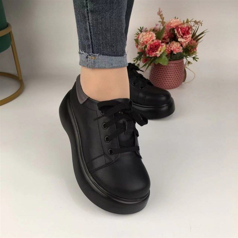 真皮女鞋2023年春秋新款英伦风小皮鞋厚底包鞋系带圆头软底妈妈鞋,淘宝优惠券,粉丝福利购,淘宝优惠卷