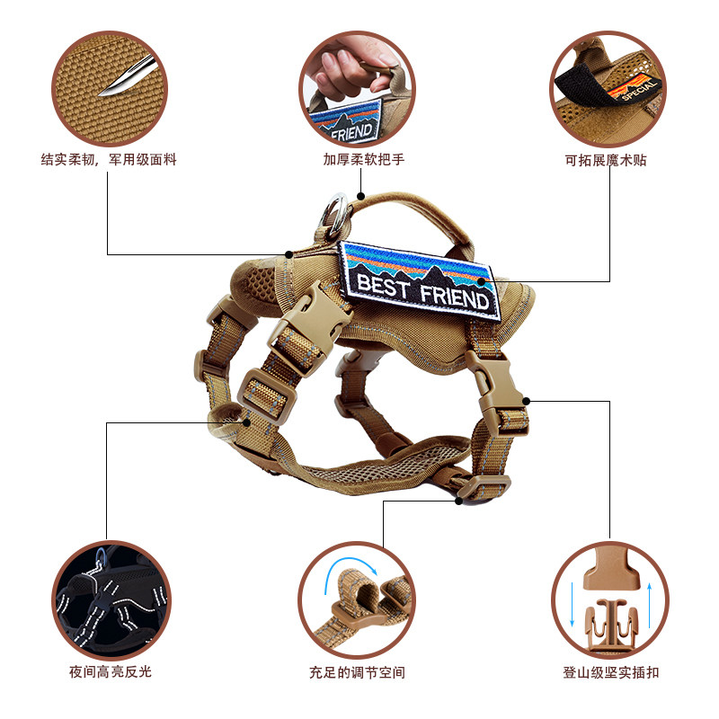 猫咪牵引绳防挣脱可调节不勒脖轻透反光战术胸背式外出专用溜猫绳,淘宝优惠券,粉丝福利购,淘宝优惠卷