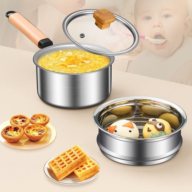 超厚一体奶锅宝宝辅食锅补铁汤锅无涂层粘锅加厚煮面热奶炖炸锅,淘宝优惠券,粉丝福利购,淘宝优惠卷