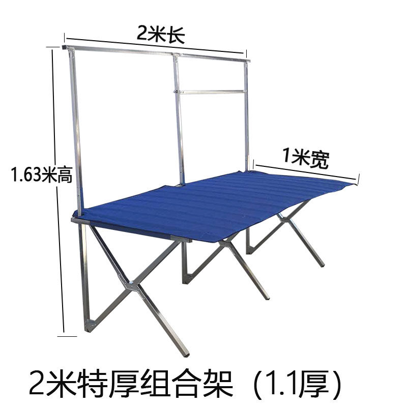 夜市摆地摊折叠货架摆摊桌地推摆摊架子摆地摊折叠桌便携地摊货架 - 图2