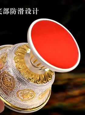 金属供杯供碗鎏金砖石供水杯供佛灯圣水杯藏式八吉祥家用供奉摆件