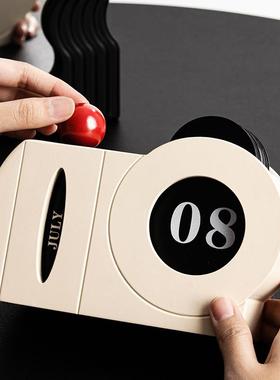 创意日历万年历桌面摆件玄关客厅电视柜卧室书房办公室桌面装饰品