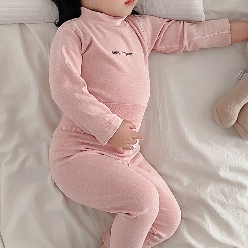宝宝秋衣套装纯棉半高领婴儿高腰护肚秋裤儿童保暖内衣男女童睡衣,淘宝优惠券,粉丝福利购,淘宝优惠卷