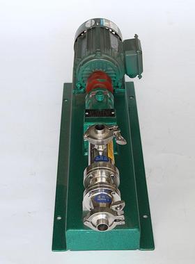 不锈钢g型单转子螺杆泵卫生级污泥水浓浆糖浆泵料液输送输油泵