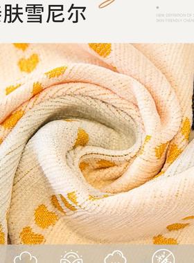 法式裙边沙发巾沙发盖布四季通用防滑防猫抓沙发毯奶油风坐垫套罩