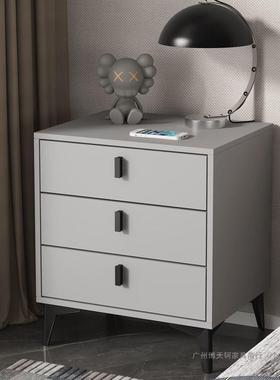 床头柜免漆轻奢简约现代超窄家用卧室迷你轻奢床边储物柜新款网红