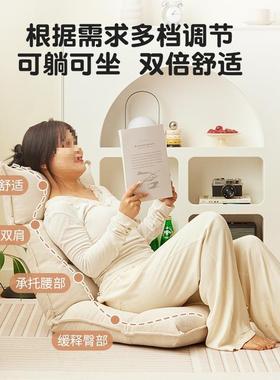 折叠躺椅灯芯绒懒人椅可睡可躺小沙发卧室飘窗榻榻米