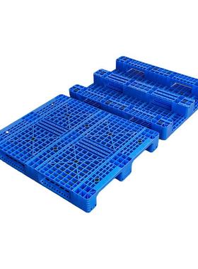 塑料卡板川字网格叉车塑料托盘仓库加带钢管上货架塑胶栈板立体仓