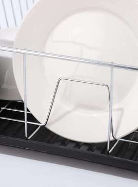 厨房碗碟收纳架多功能沥水金属架厨房单层碗碟置物沥水篮