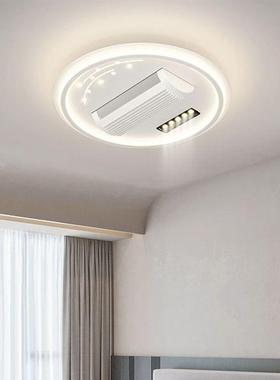 无叶风扇吸顶灯现代简约大气客厅灯2025新led静音卧室灯中山灯具