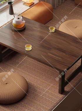 中式折叠茶几家用阳台飘窗茶桌炕桌榻榻米小桌子床上书桌边几角几