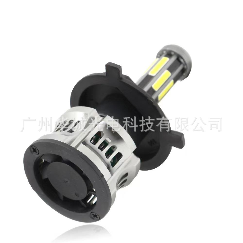 汽车八面汽车led大灯8面发光LED汽车前大灯H4H7H11改装车灯泡 - 图1