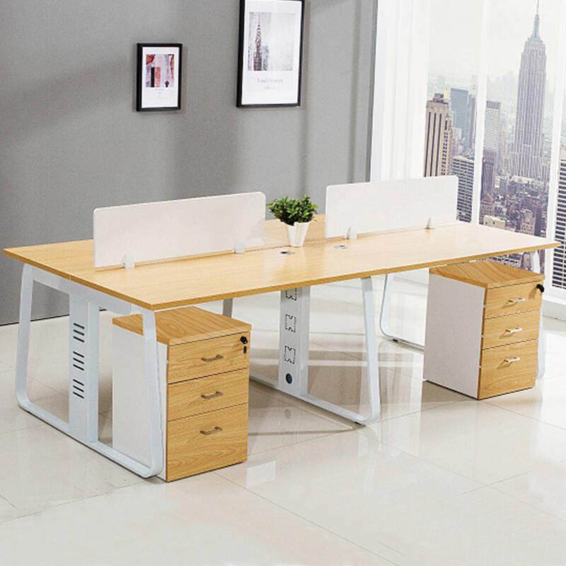 广州办公桌椅组合职员办公桌屏风工作位职员桌办公桌4人位6人位 - 图0