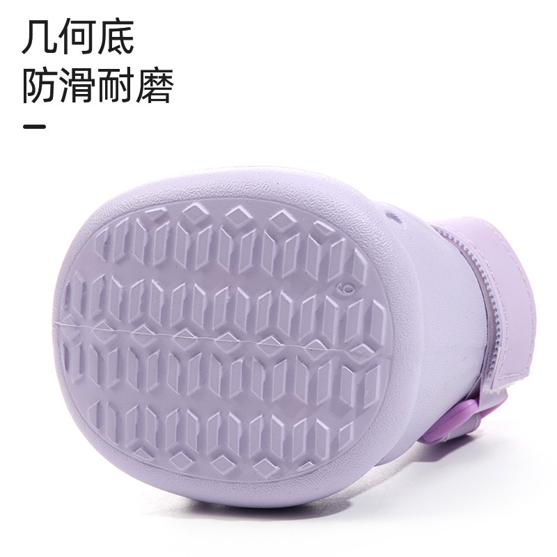 OWGO Dog Shoes Medium Small Dog Teddy Bichon Frize Soft Sole Cannot Fall Off Outer Foot Cover Croc Shoes Puppy Shoes