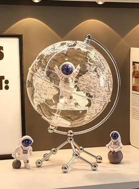 地球仪摆件轻奢高级感小众宇航员太空人女童12岁男孩生日礼物乔迁