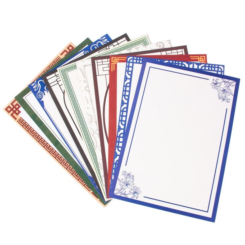 8K古风花边卡纸儿童创意美术长方形边框硬卡水彩马克笔素描铅画纸,淘宝优惠券,粉丝福利购,淘宝优惠卷