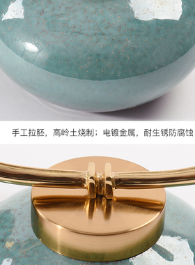 新中式陶瓷储物罐摆件酒店客厅玄关茶几软装饰品别墅样板房间摆设