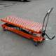Ball mold platform car manual hydraulic loading and unloading platform tool car oxeye platform hand trolley