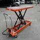 Ball mold platform car manual hydraulic loading and unloading platform tool car oxeye platform hand trolley