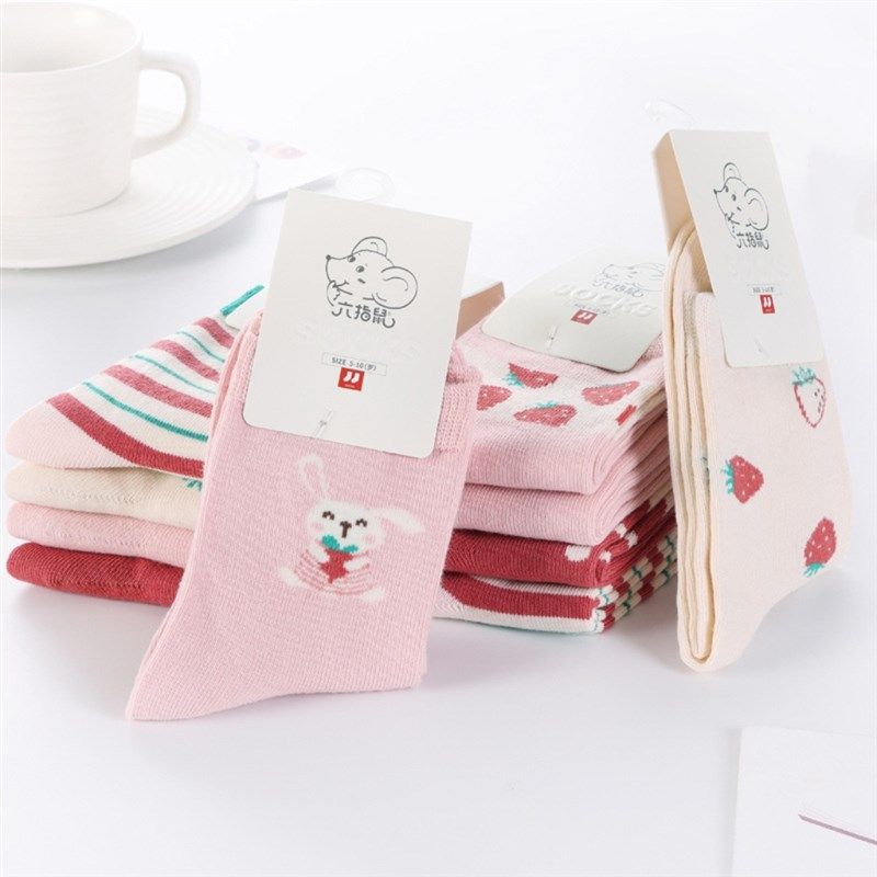 六指鼠童袜秋冬儿童纯棉袜子女童袜子男童厚棉婴儿厚款棉袜子中筒,淘宝优惠券,粉丝福利购,淘宝优惠卷