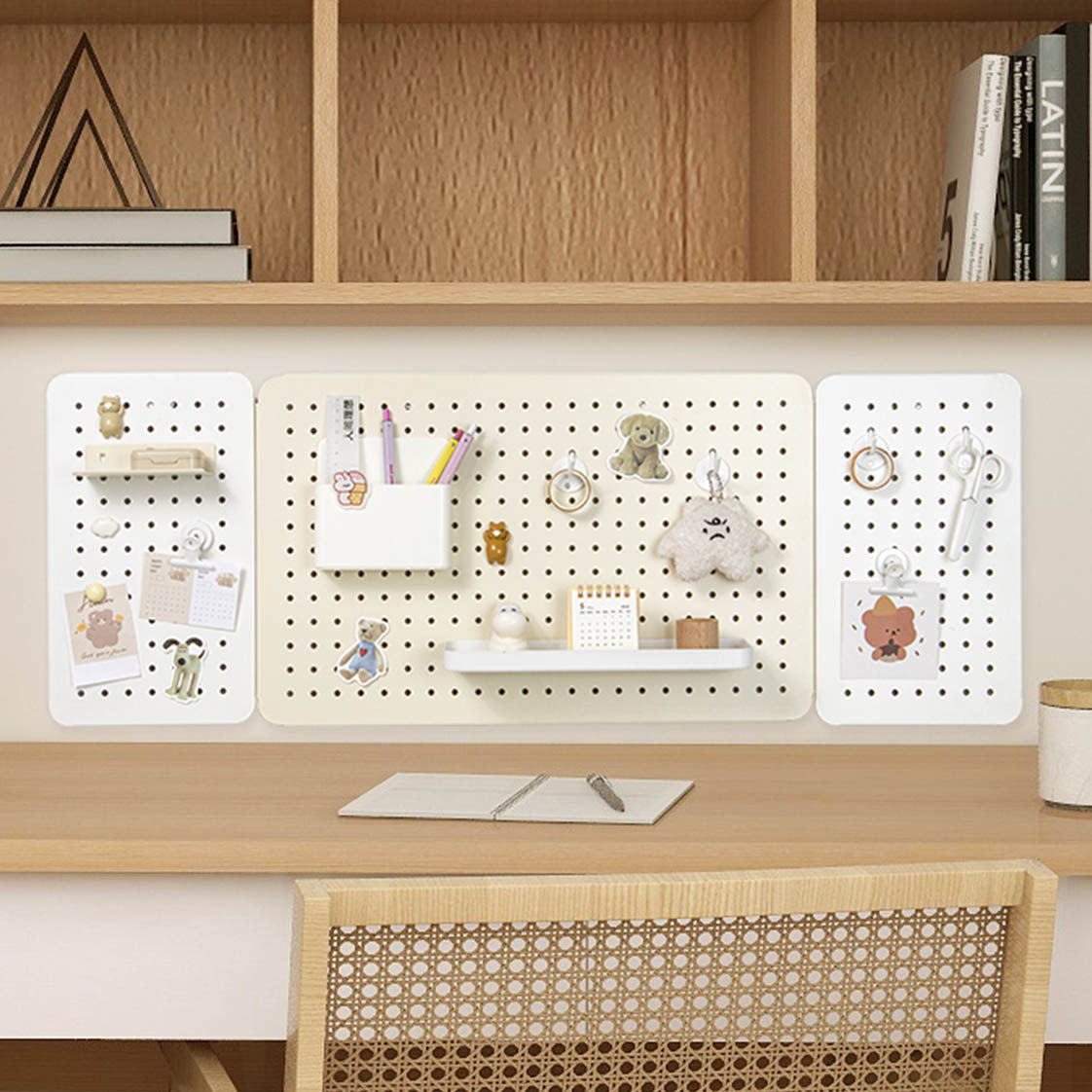 Desk hole board storage rack wall storage rack study dormitory wall punching board wall hanging board display rack can be customized