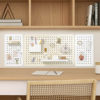 Desk hole board storage rack wall storage rack study dormitory wall punching board wall hanging board display rack can be customized