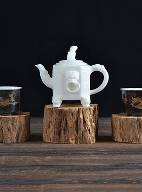 风化木小木桩实木头枯木家居饰品物底座瓶底垫