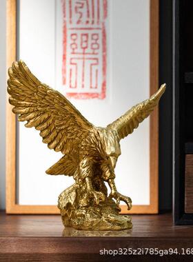 美式大鹏展翅老鹰树脂工艺品大展宏图开业礼品摆件家居酒柜装饰品