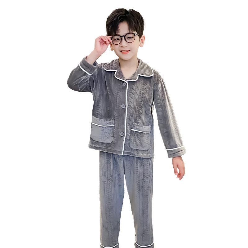 男童睡衣秋冬款珊瑚绒中大儿童保暖洋气薄绒套装春秋季男孩家居服,淘宝优惠券,粉丝福利购,淘宝优惠卷