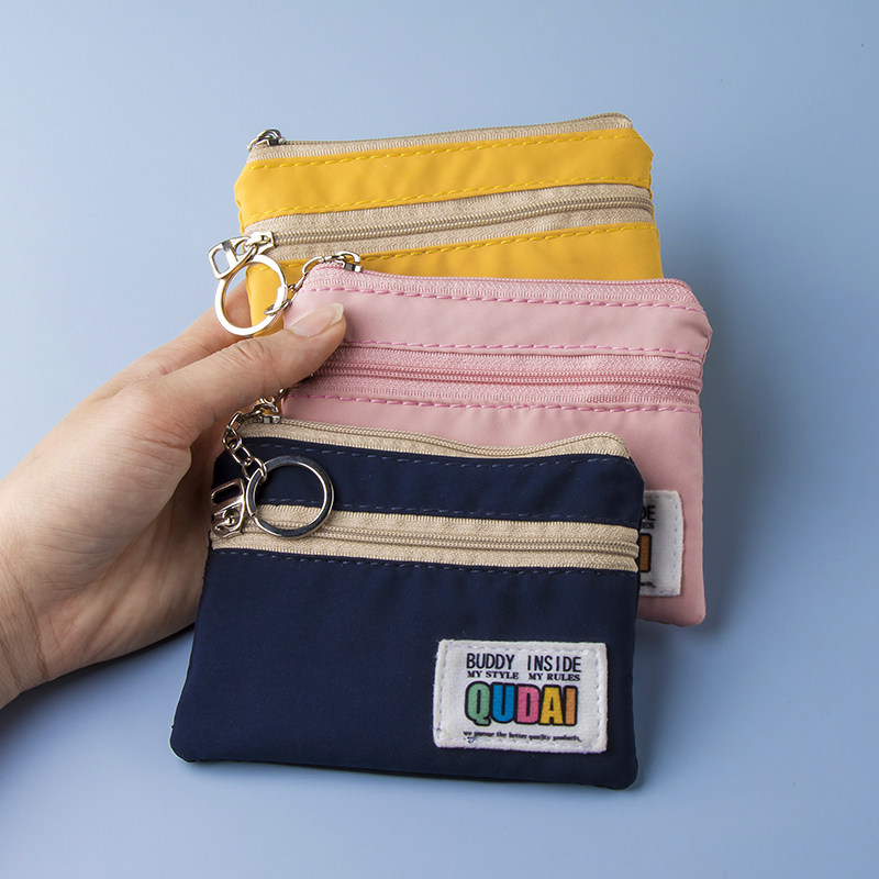 双层零钱包简约日系防水迷你小学生男女装钥匙耳T机卡包布艺零钱,淘宝优惠券,粉丝福利购,淘宝优惠卷