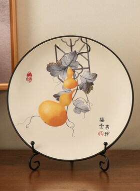 新家居陶瓷摆盘玄关客厅电视柜级感艺术新家装饰品