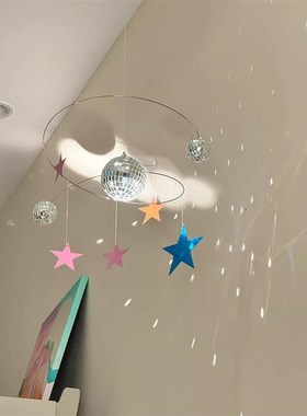 新家的个快递星空反光球客厅装饰房间改造小物件家居