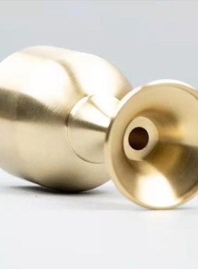 纯黄铜酒杯大中小套装铜工艺装饰品大量发N货黄铜高脚杯加厚新款