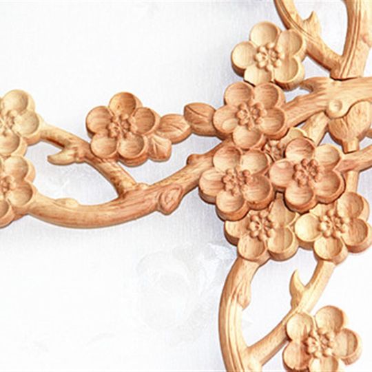 Gift wood cross beech Chinese plum home wall hanging wall decoration ornaments solid wood