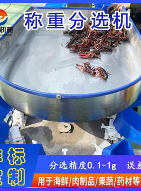 鱼类智能全自动分拣机重量分选机鲅鱼鲳鱼黄花鱼小龙虾称重分选机
