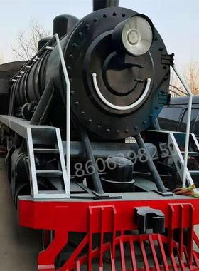 【折扣价】大型金蒸汽火车头属车精品复古火头厂家现高货制作端铁