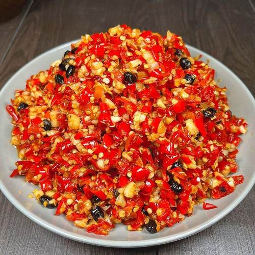 新货江西特产豆豉蒜蓉辣椒酱超特辣下饭菜剁椒香辣豆鼓蒜香辣 - 图1