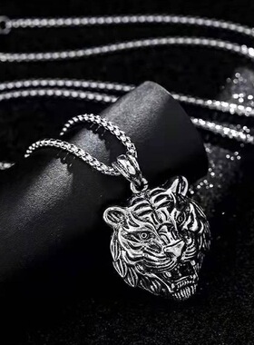 本命年老虎吊坠嘻哈男潮国潮生肖