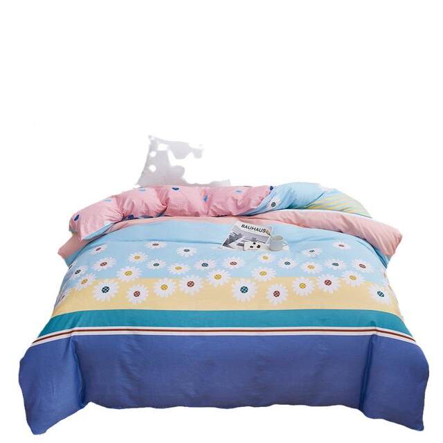 Straight pure printing quilt cover bed sheets multi-cotton specifications small fresh floral cotton water washing quilt cover single flower